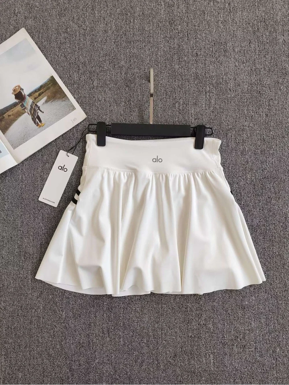 ALO Yoga White Athletic Skirt